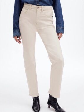 Madewell 90s Straight Cream Pants